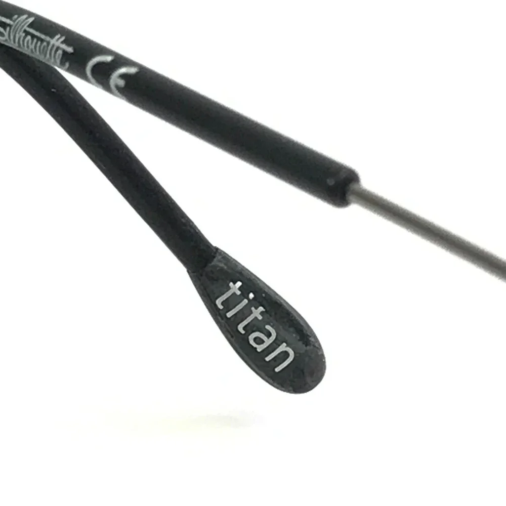 Silhouette Sunglasses M8568 /68 6078 Gray Rimless Frames with Mirror Gray Lenses